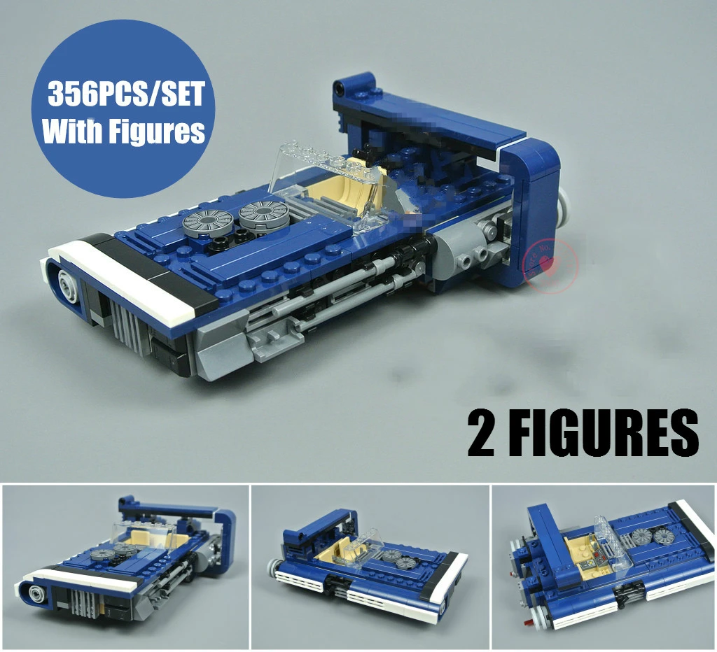 Новый космический корабль Microfighters Han Solo Landspeeder Fighter Fit Звездные войны строительные