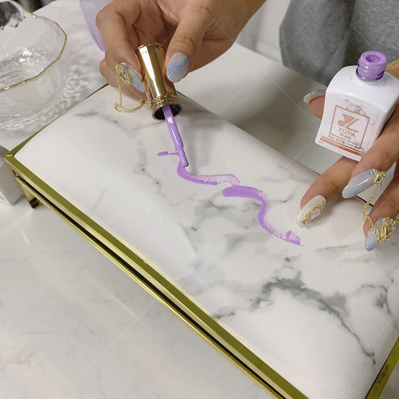 ANGNYA 1Pcs Nail Art Manicure Marble Table Hand Rest Cushion for Arm Rest Manicure Salon Arm Hand Palm Pillow Holder New