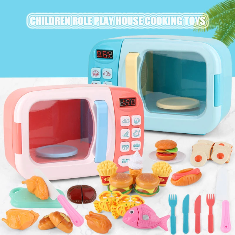 play kitchen with microwave sounds