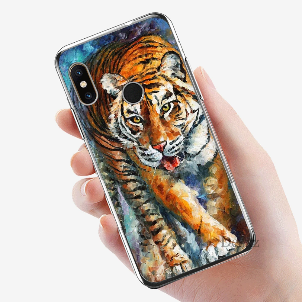 Чехол для мобильного телефона для Xiaomi Redmi Note 4 4X3 5 6 7 Pro 5A жесткий чехол Защита Тигр Леопардовый принт пантера