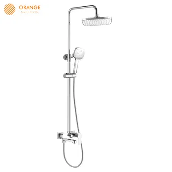 

Shower System ORANGE M22-811cr Home Improvement Bathroom Fixture Faucets bath rain shower headset watering can system with mixer
