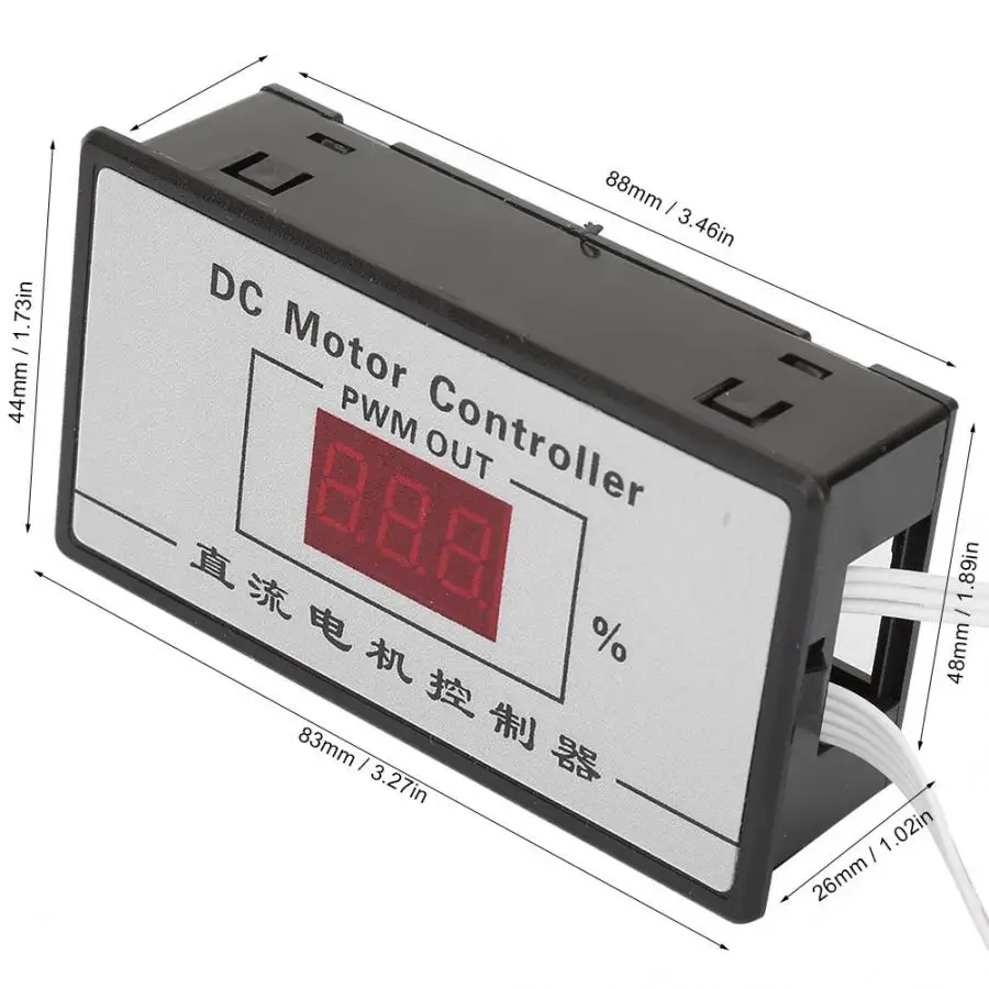 DC 20A цифровой контроллер щетки двигателя 9~ 60V регулятор оборотов регулятор