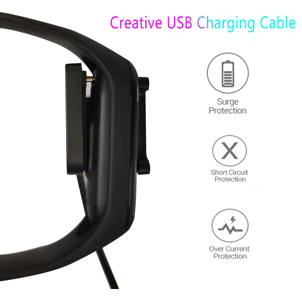 

Charger Cable For XiaoMi Mi Band 3 4 NFC Disassembly free Charger Adapter Wire For RedMi airdots Miband 3 2 Charging USB Cable