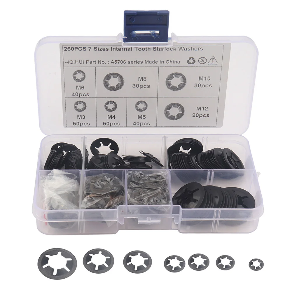 Star Grab Speed Internal Tooth Star Lock Washers Clips 30X2,3,4,5,6MM 150PCE 