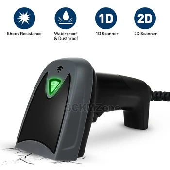 

1D/2D Barcode Scanner Wired bar code Reader Handheld 1D/2D QR Bar Code Reader for Inventory POS Terminal