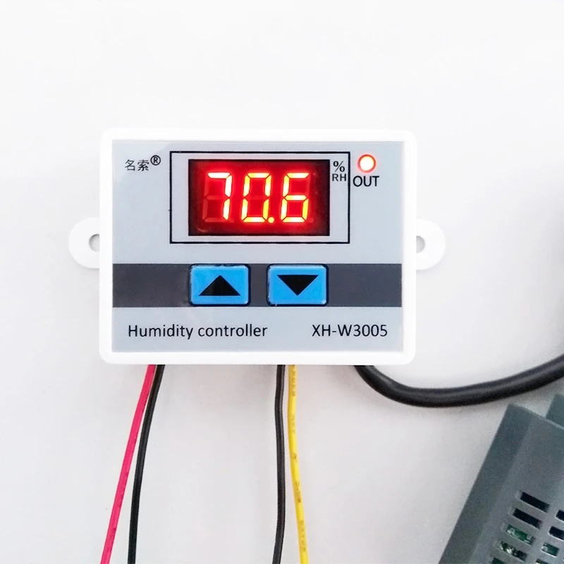 12 V-220 V Цифровой Управление влажностью Управление; выключатель гигростат датчик гигрометра