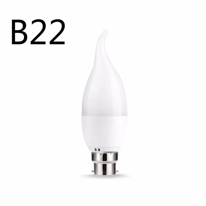 E14 E12 E27 B22 6 Вт форма пламени WiFi RGB умный светодиодный светильник лампочка с регулированием яркости лампа домашняя Автоматизация совместима с Alexa Google Home - Комплект: B22