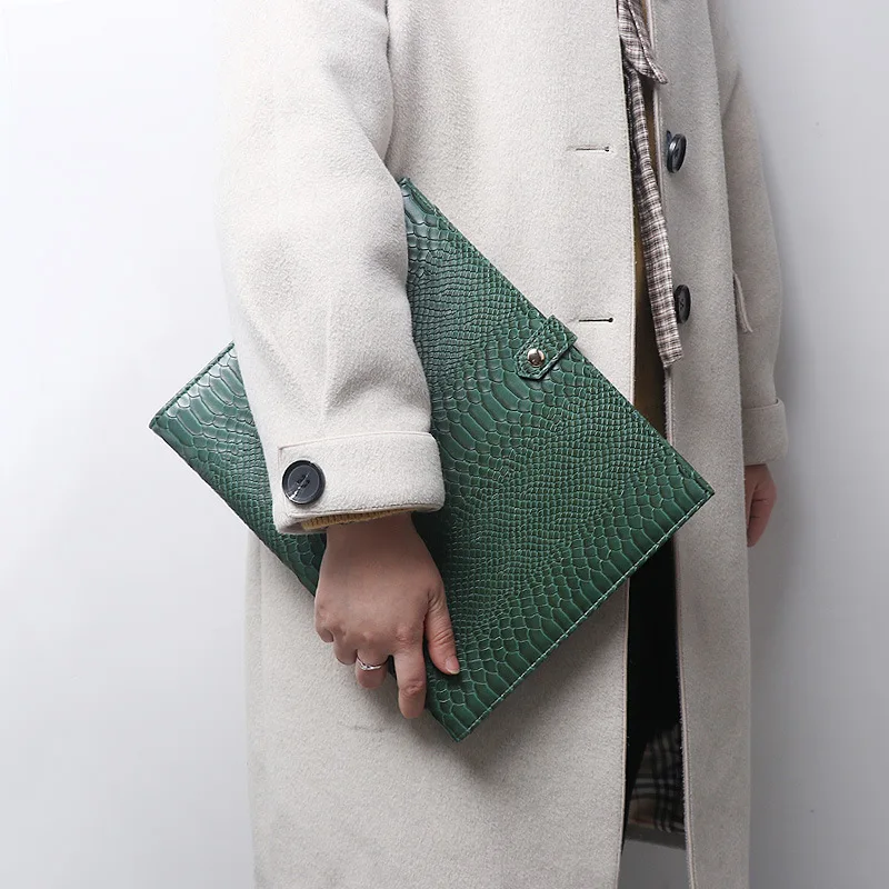 

2020 new clutch bag small square bag female bag file bag large capacity square bag simple multi-function folder folder