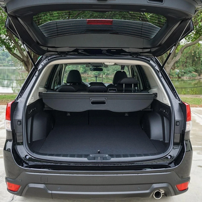 

Car Styling Black Retractable Rear Trunk Security Shield Cargo Luggage Security Cover For Subaru Forester SK 2019