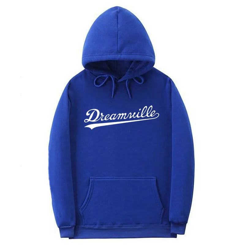 Beste Nieuwe Hoodies Mannen Hip Hop DREAMVILLE J Cole Logo Hooded Swag Brief Fleece J Cole Hoodie 2019 Winter Hoodies Mannen trui