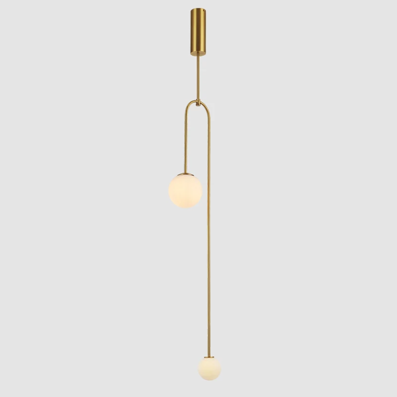

Modern Hanging Lamp Light Led Dinning Bed Room Bedroom Foyer Round Glass Ball Black Gold Nordic Simple Modern Pendant Light Lamp