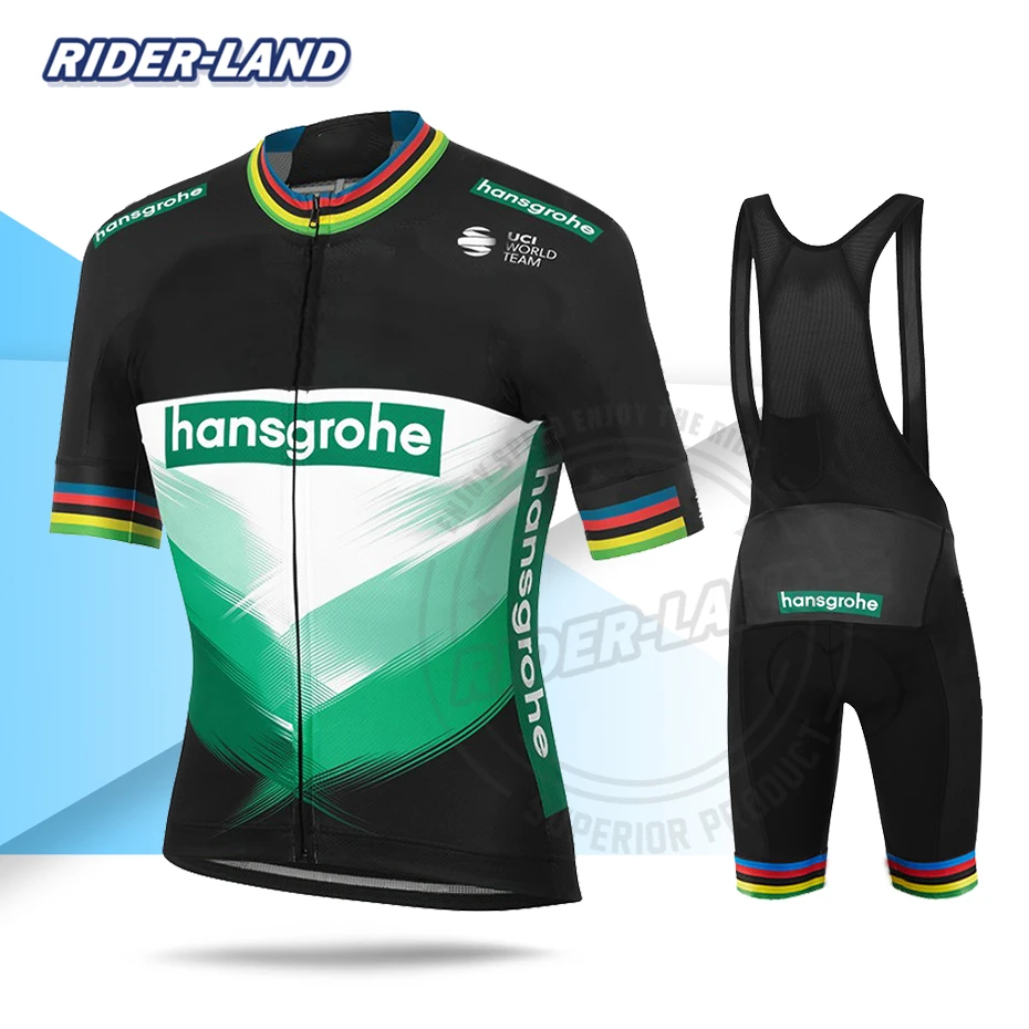 

Man Cycling Clothing BORA-1 Hansgrohe Short Sleeve Jersey Set 2020 Pro Team Race Uniform Custom Summer Breathable Cycle Clothes