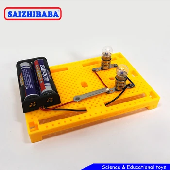 

Saizhibaba Kids DIY Parallel lamp Model Kits Toys STEM Toys For Children Educational Science Experiment Technology Invention