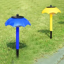 Мини-зонтик солнечный светильник СВЕТОДИОДНЫЙ Красочный травяной ночной Светильник садовый пейзаж лампа для наружного декора водонепроницаемый светильник для газона 2 шт