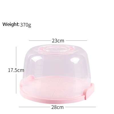 Transparent Portable Cake Box Food Fresh-Keeping Box Refrigerator Anti-cross Smell Box Fruits Vegetables Storage Boxs Holder white