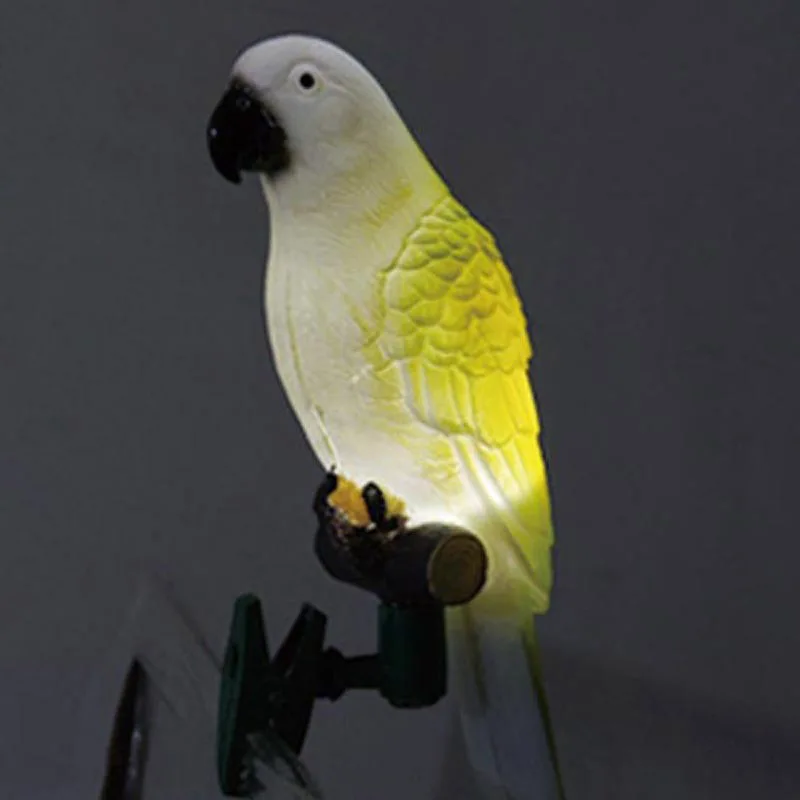 

Solar Power LED Light Bird Parrot Lamp With Clip Night Lights for Outdoor Garden Path Ornament OCT998