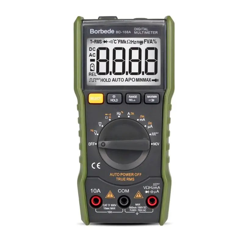 

BD-168A LCD Digital Multimeter Voltage Resistance Current Measuring Multitester