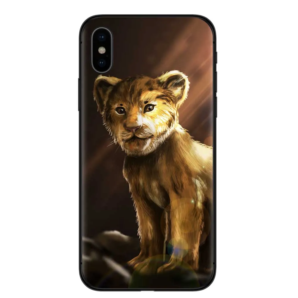 KACKYFUL Lion King Simba TPU Мягкий силиконовый чехол для телефона Apple iPhone 8 7 6 6S Plus X XS MAX 5 5S SE XR чехол Coque Capa