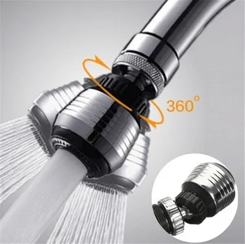 

360 Degree Swivel Kitchen Faucet Tubs Bathroom Water Saver Tool Hand Washing Faucet Extender Rotating Faucet Aerator