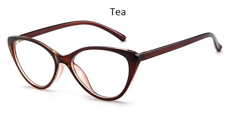 Ретро, Ретро стиль, высокое качество, анти-синие очки, оправа, модные, кошачий глаз, очки для женщин, прозрачные компьютерные очки, светильник, синие очки - Цвет оправы: Tea