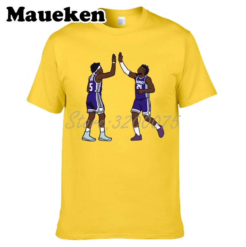 6 Мужская футболка Sacra men to new star Deaaron Fox 5 x Buddy Hield 24 одежда футболка мужская футболка с круглым вырезом W19102003 - Цвет: 6