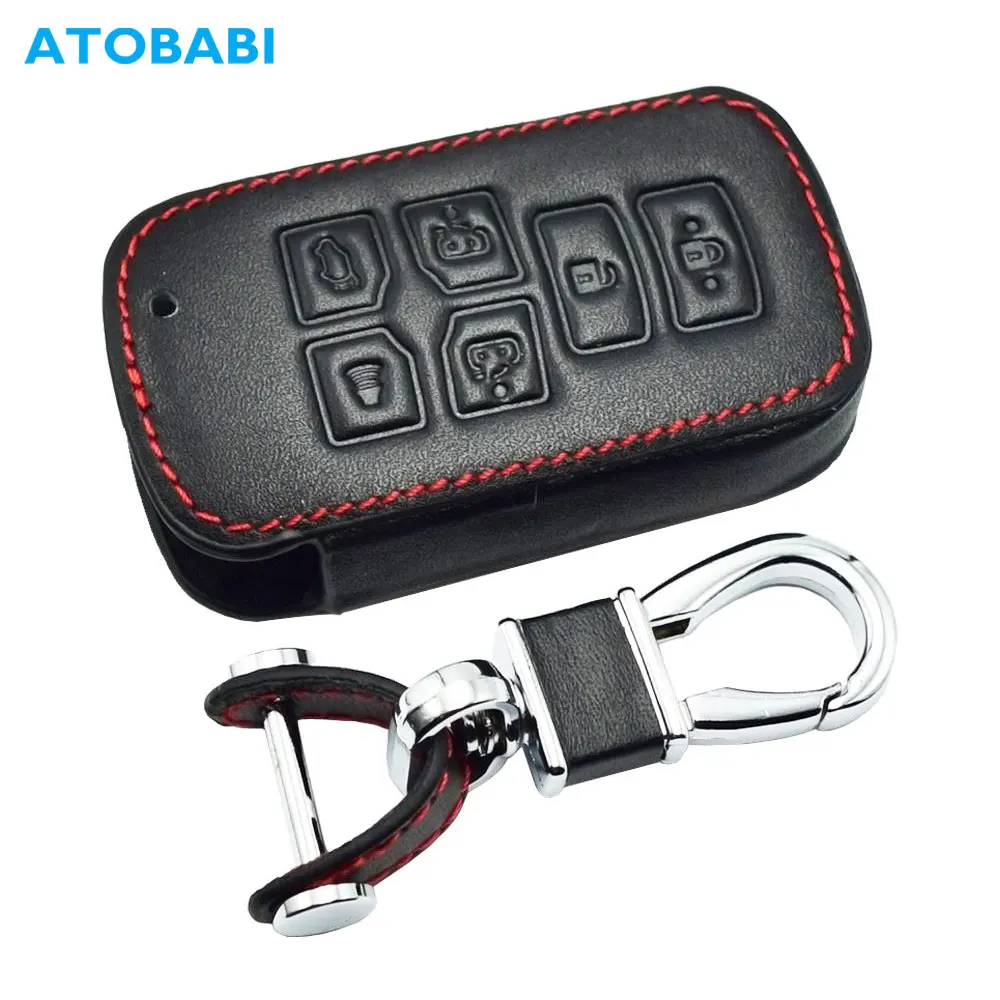 6 кнопок кожаный чехол для ключей Toyota Sienna 2012 2014 2016 Tacoma Smart Keyless дистанционный
