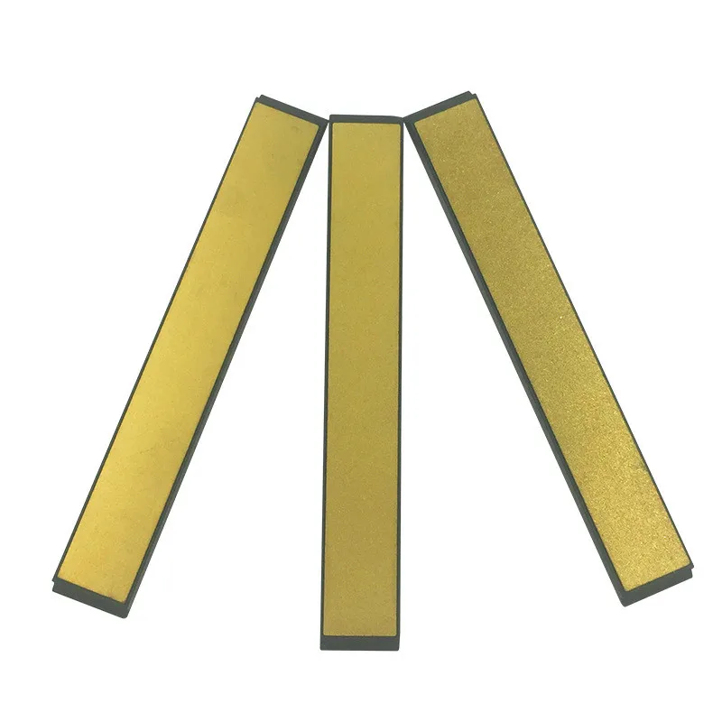 Goedkoop 3pcs Diamant Goud en Zilver Puntenslijper Slijpen Water Steen Slijpen 240 600 1000 Accessoires Slijpen Apparaat Bar Diamant