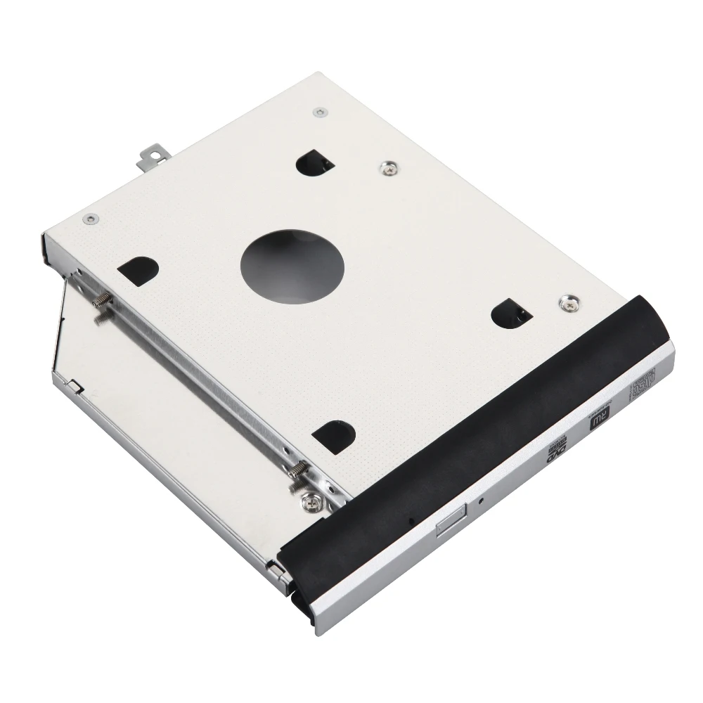

with Bezel Front Cover + Bracket 2nd SATA 3.0 2.5" Hard Drive HDD SSD Optical Caddy Frame Tray for Dell Latitude E5420 E5520