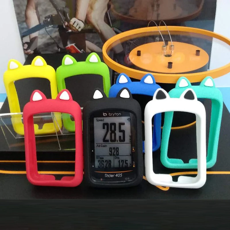 

Ryton Rider 405 410 450 Code Table Cover Bicycle Protection Rubber Cartoon Silicone Case + HD Film Silicone Color Soft Cover