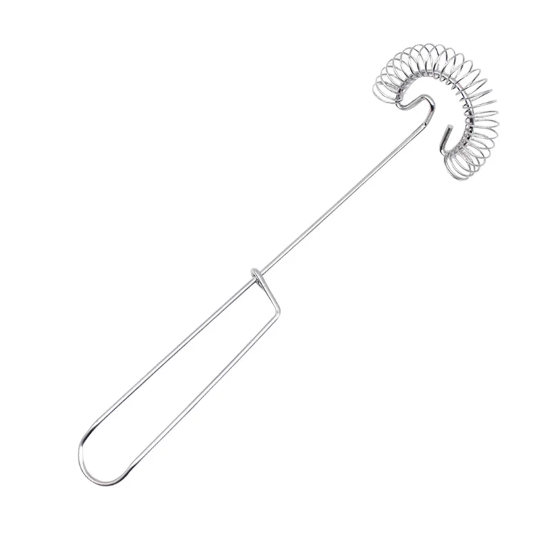Stainless Steel Portable Spring Egg Stirrer Beater Baking Pastry Tools Manual Coil Whisk Milk Blender Whisking For Kitchen Tools