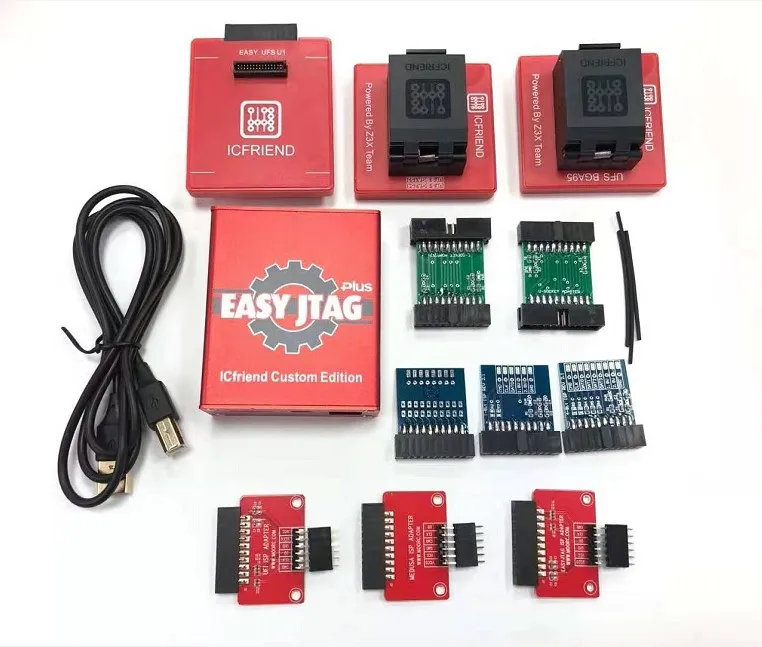 Новая версия Easy Jtag plus box + EASY JTAG /UFI/MEDUSA ISP адаптеры UFS 3 в 1 розетка с поддержкой