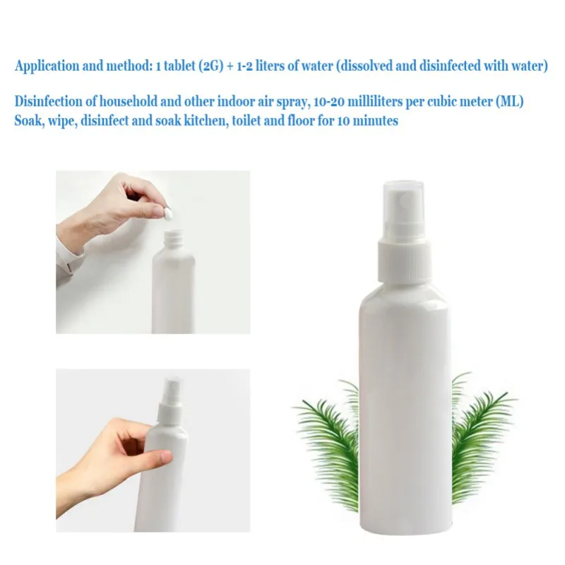

100 PCS/200 PCS Swimming Pool Instant Disinfection Tablets Chlorine Dioxide Effervescent Tablets Chlorine Ingots Disinfectant