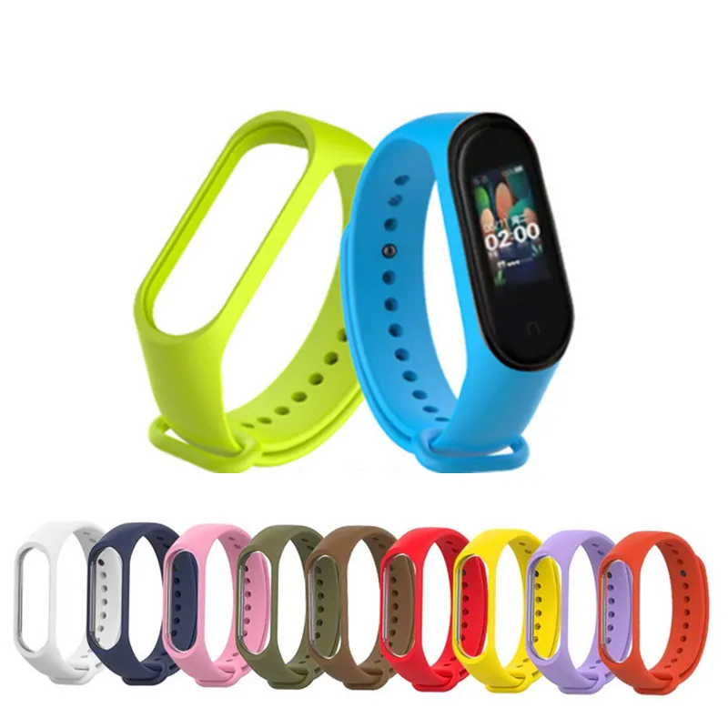 Спортивный Браслет mi band 4 3 сменный силиконовый браслет для xiaomi аксессуары