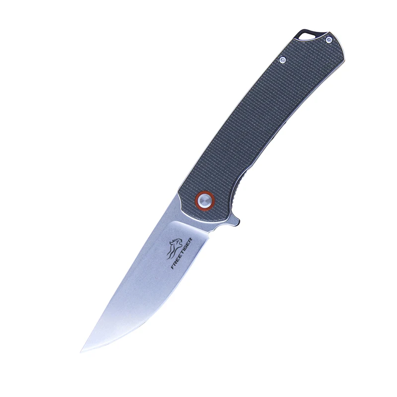 FREETIGER FT956 Flax Fiber Folding Knife D2 Blade High