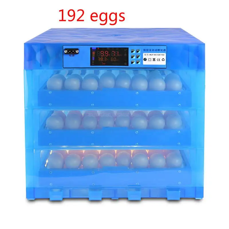 Инкубатор автоматический для яиц автоматический одиночный автоматический увлажнение с автоматическим переворотом яиц 1-5 слоев свободное сочетание для 192 яиц