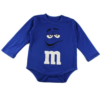 

Newborn baby cotton rompers Summer Long sleeve soft infant baby clothes M chocolates candy jumpsuits costume baby rompers