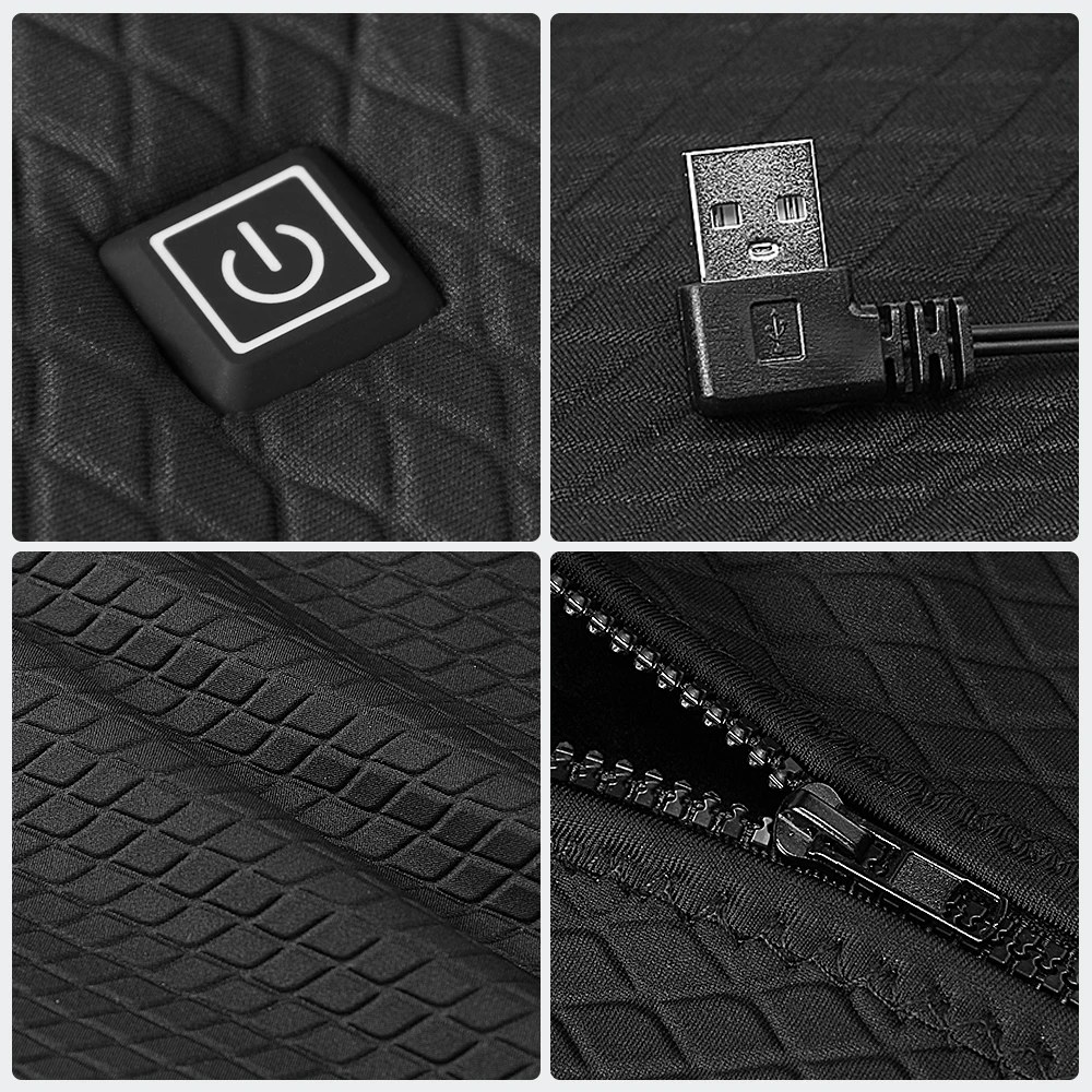 Новая зимняя мотоциклетная куртка с USB инфракрасным электрическим подогревом для мужчин и женщин, жилет, теплая одежда, зимняя куртка для верховой езды