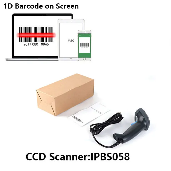 CCD scanner USB 58 мм Термальный чековый принтер со сканером штрих-кода оплата счета Pos принтер для супермаркета Resaurant Phamarcy для Windows - Цвет: CCD scanner
