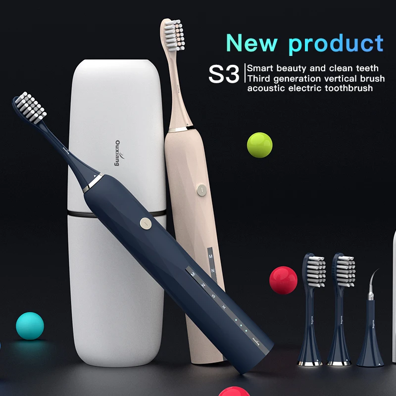 

Electric Toothbrush Rechargeable Sonic Wave Waterproof Top Quality Toothbrush Head Replaceable Oclean Healthy Best Gift Adult