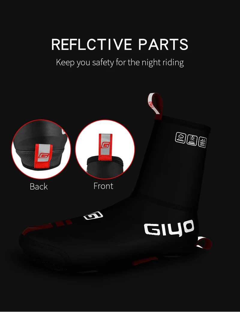 Winter Cycling Shoe Cover For MTB Road Bike Waterproof Bicycle Overshoes Sports Neoprene Thermal Warm Riding Lock Booties Covers