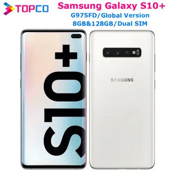 

Samsung Galaxy S10+ S10 Plus G975FD Global version Unlocked Mobile Phone Octa Core 6.4" Dual SIM 16MP&Dual 12MP 8GB&128GB NFC