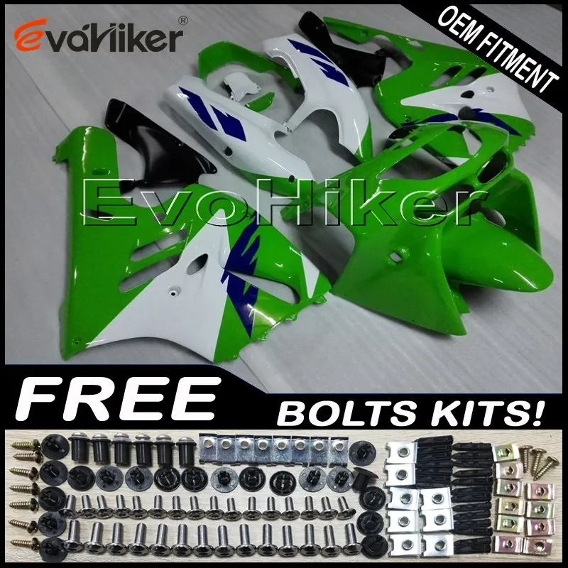 Пользовательские мотоциклетные пластиковые крышки для ZX-9R 1994-1997 ABS мотор панели черный серебро+ подарки - Цвет: P