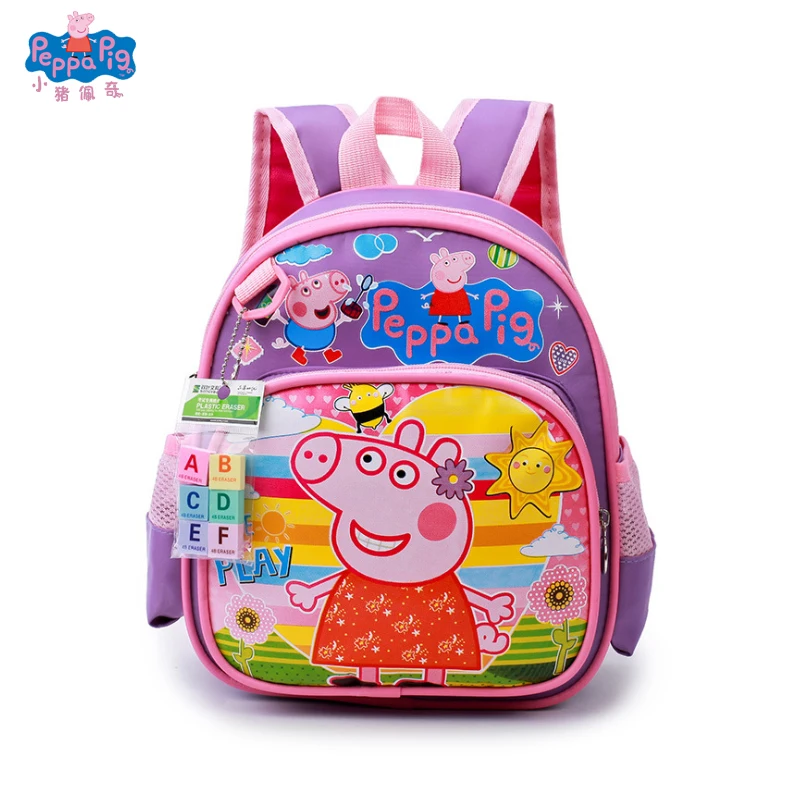 Peppa Игрушка Свинья сумка Джордж Пегги мультфильм фигура Плюшевый Рюкзак Студенческая школьная сумка Дети обучения Образование лучший подарок игрушка - Цвет: 8