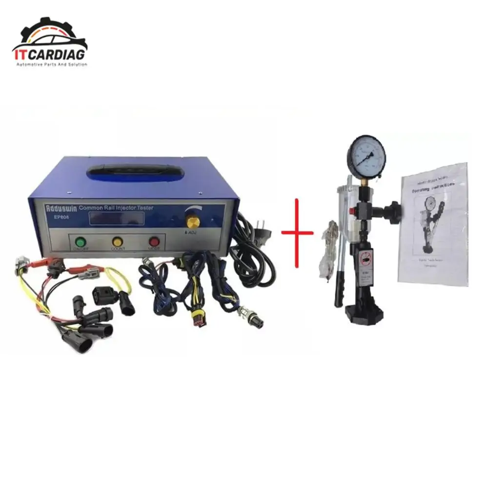 

Injector Tester EP808 professional common rail injector tester for electromagnetic/piezoelectric+S60H fuel nozzle validator tool