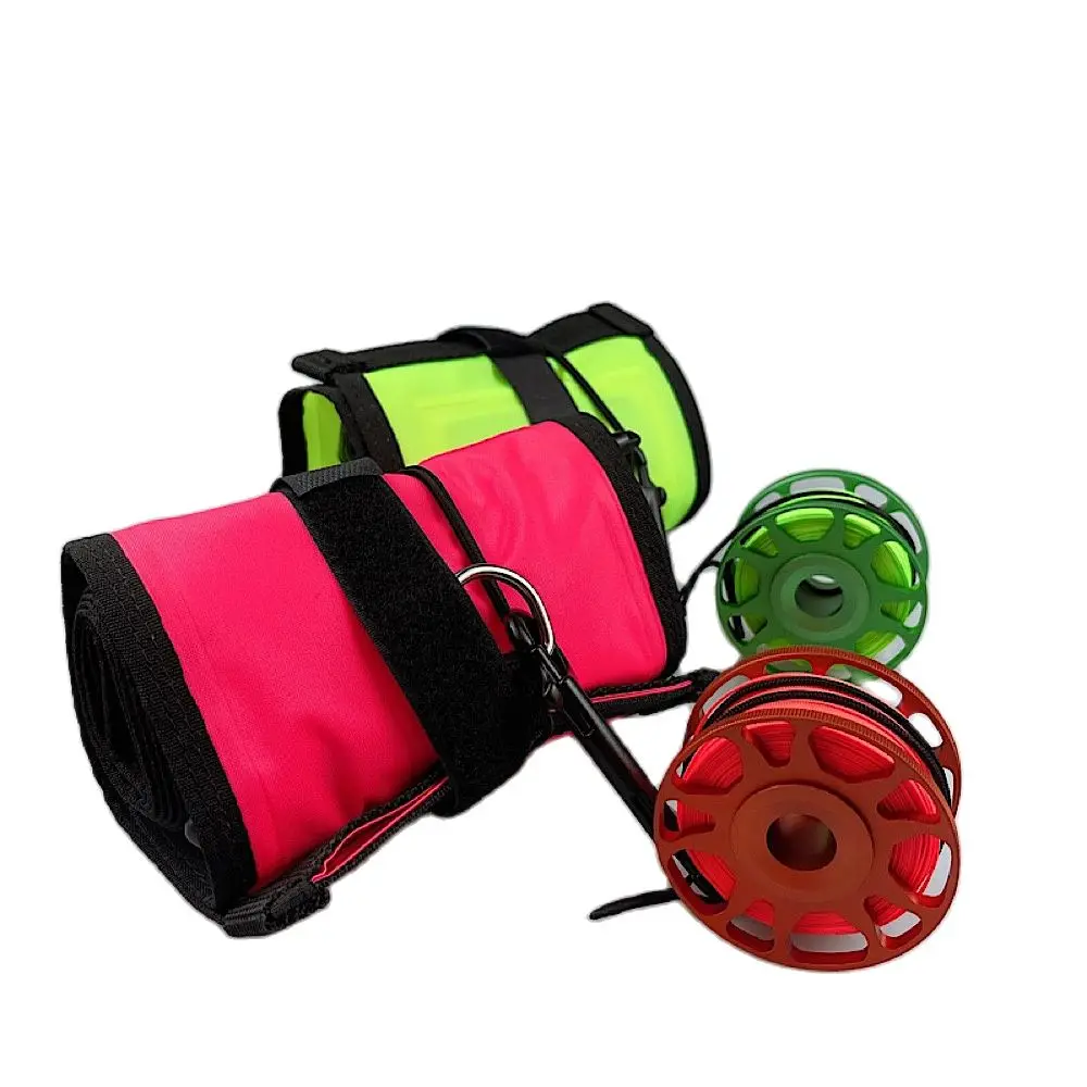 Комплект буев для дайвинга SMB1.5m/2021 m, надувной маркер сигнала с катушкой красного цвета, аксессуары для безопасного дайвинга