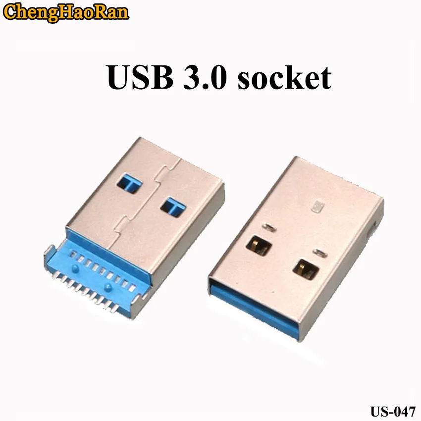 ChengHaoRan 1 шт. USB штекер 3 0 разъем паяльная Плата интерфейс U диск интерфейсный кабель