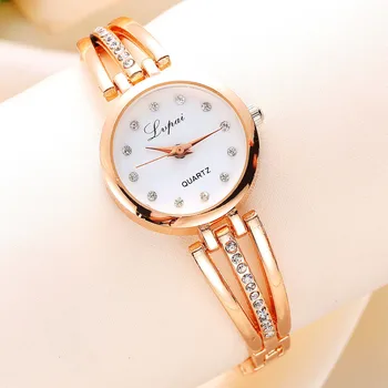 

Women Watches Stainless Steel Exquisite Watch Luxury Casual Unisex Stainless Steel Rhinestone Quartz Wrist Watch Relojes Mujer
