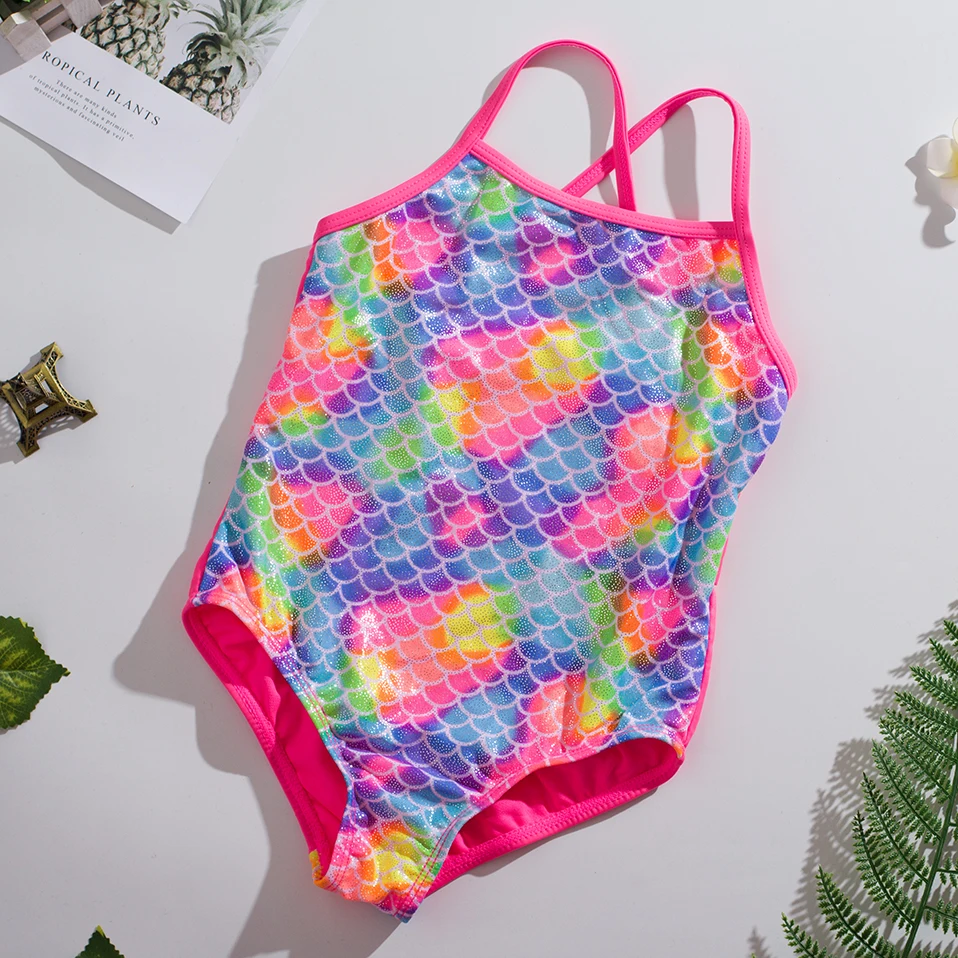 One-piece Children Swimwear 2-11Y Girls 2021 New swimsuit Swimsuit For Girl Teenager Kids Beachewear | Спорт и развлечения