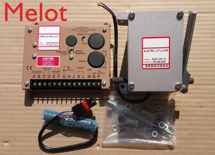 

generator actuator ADC120 ( 12V / 24V ) ADC120-12 or ADC120-24 with ESD5500E and 3034572 ADC120 have ADC120-12V and ADC120-24V