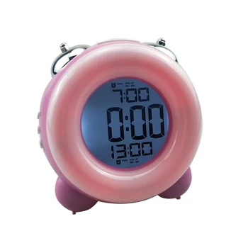 

Electronic Easy Reading Alarm Clock With Dual Setting Room Loud Heavy Sleepers Non Ticking Circular Children Snooze Function